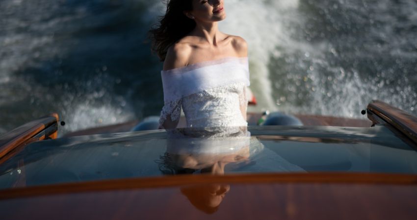 sposa in barca